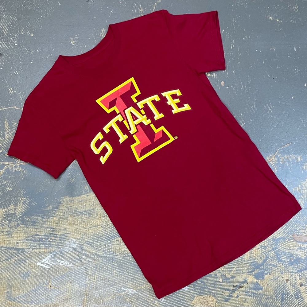 Iowa State Cyclones Short Sleeve Shirt Small Retro Vintage NCAA